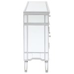 Duchess 5-drawer Mirrored Storage Accent Cabinet Silver