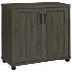 Filch Wood 2-door Accent Cabinet Weathered Grey