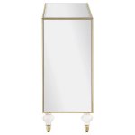 Lupin 2-door Mirrored Storage Accent Cabinet Champagne