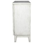 Moody 2-door Accent Cabinet with Carved Door Antique White