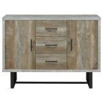 Abelardo 3-drawer Engineered Wood Cabinet Weathered Oak