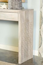 Rickman 2-drawer Wood Entryway Console Table White Washed