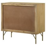 Zamora 3-drawer Wood Accent Cabinet with Woven Cane Natural