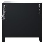 Arwen 2-drawer Mirrored LED Lighting Accent Cabinet Silver