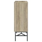 Bonilla 2-door Engineered Wood Cabinet Distressed Pine