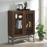 Bonilla 2-door Engineered Wood Cabinet Dark Pine