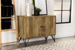 Eileen 2-door Wood Storage Accent Cabinet Natural