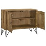 Eileen 2-door Wood Storage Accent Cabinet Natural