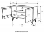 Eileen 2-door Wood Storage Accent Cabinet Natural