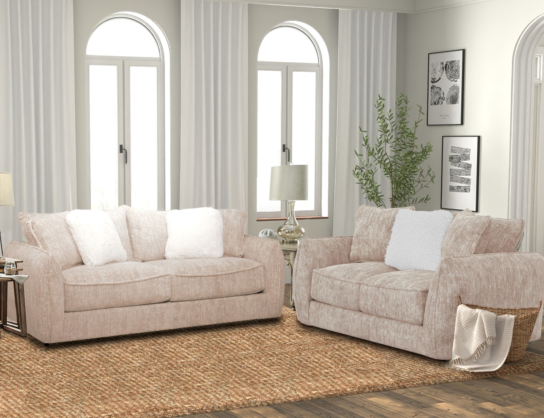 Sofa and Loveseat